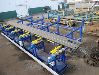 Rolling bank for pumping and compression pipes (PCP)