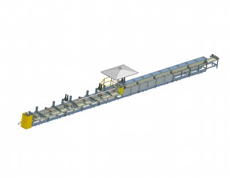 Automated high-pressure washing line for pumping and compression pipes (PCP)