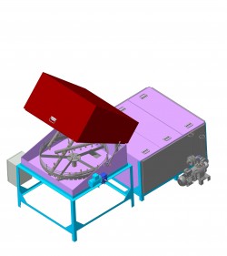 Carousel-type washer for BPU small parts