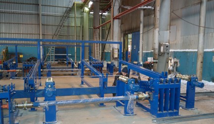 Rolling bank for pumping and compression pipes (PCP)